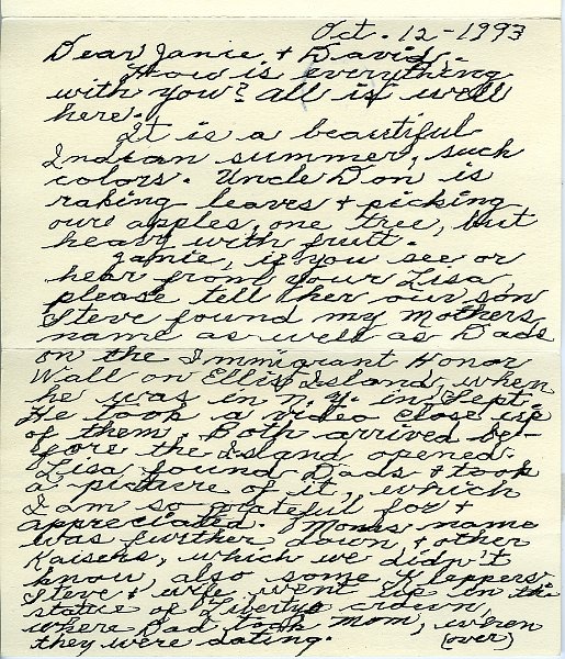 1993notefromVivian001.jpg - 1993 Note from Vivian and Don to Dave and Jane Maloney pg 1/2