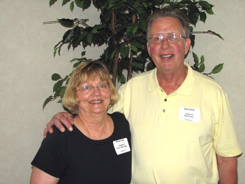 Dave0619.jpg - Marilyn (Klepper) Cyrus, daughter of Vivian "Babe" (Kaiser) Klepper, and her husband Gene Cyrus.