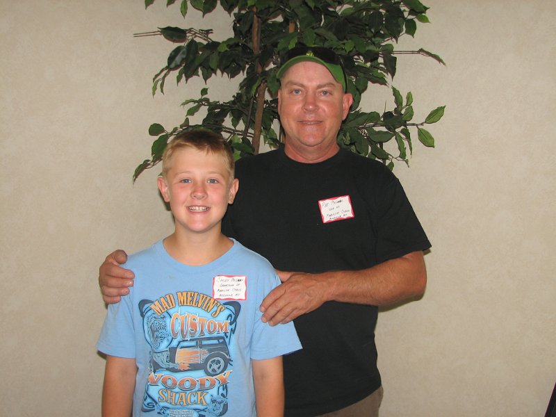 Dave0620.jpg - Pat McLaine and his son, Carey. Pat is son of Marilyn Cyrus and grandson of Vivian "Babe" (Kaiser) Klepper.