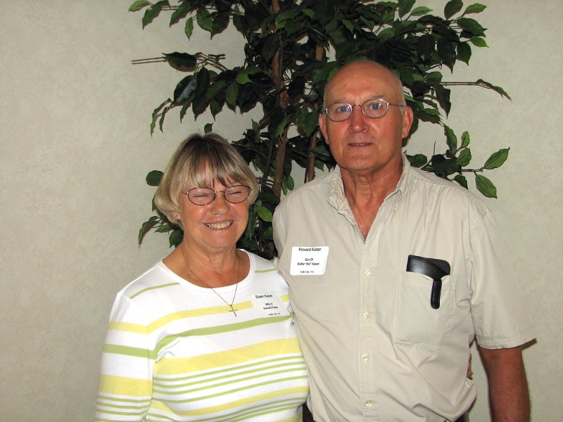 Dave0625.jpg - Howard Kaiser (son of Walter "Kid" Kaiser) and his wife, Eileen.