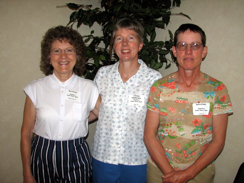 Dave0635.jpg - Daughters of Charlie "Sonny" Kaiser: Barb Fleisher, Cynthia Frankovich and Bernie Graber.