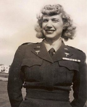 honey.jpg - Helen "Honey" Kaiser Clarke, Army nurse, Spokane, WA 1947