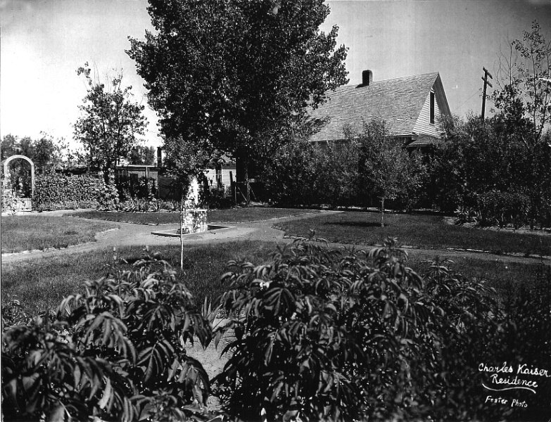 image051.jpg - "Remember Grandpa & Grandma's yard in Miles City? Very European! As a child, I loved the frog chorus at night. I believe they were under the fountain." - Diane (Kaiser) Brady, 1998