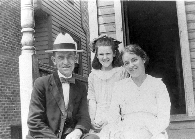 1920prints001.jpg - Uncle Joe Maloney states, "This picture is of my Father [James Joseph Maloney] and Mother [Katherine (Thomas) Maloney] and the young girl in the background is my cousin Gertrude Packer. I can only guess as to the date of the Picture, probably 1920 or late teens. She later married, was a widow and remarried a Polish guy with a long Polish name, which I do not remember; he died and she was once again a widow. She has children living in the Chester and Philly area. Gertrude died several years ago. She was last living in a vacation home of her daughter in Ocean City, N.J." I found a Sep 2005 email from Uncle Joe Maloney who replied to a question I had asked. I asked, " I have this image on file. I often wondered who the little girl was. She was your cousin, so whose daughter was she? Who are the Packers?" He replied back, "I see why you asked about “Packere”. I should have written,” Cochran “ as in Gertrude Cochran." So, the young girl in the above is Gertrude Cochran and not Gertrude Packer.