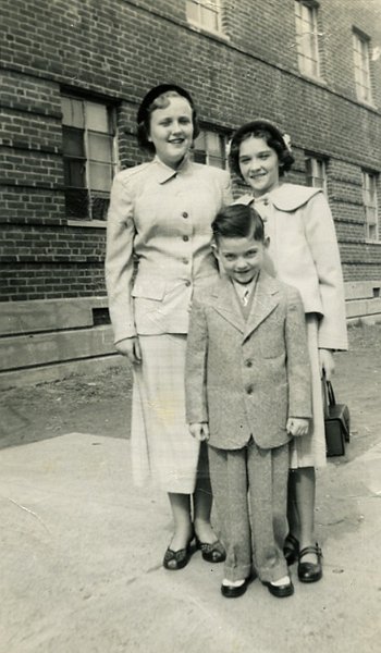 1951prints026.jpg - Ann, Joan and John Mahon, c. 1951.