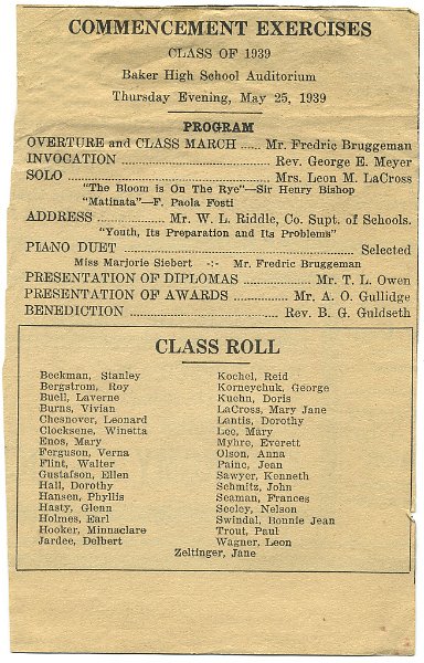 1939prints023.jpg - 1939. Commencement Exercises Program