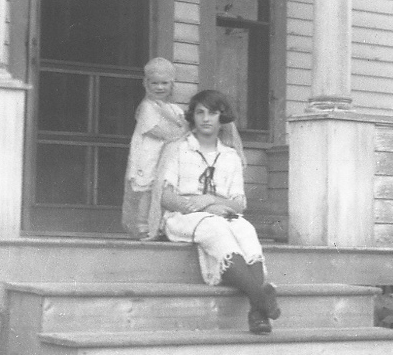 1924prints001.jpg - 1924. Dorothy J. Maloney and babysitter