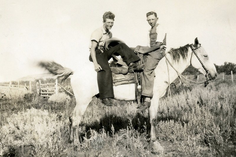 1937prints002.jpg - 1937. Geo Rhone and Dorothy "Jane" Zeltinger (Laura's daughter), Breien, ND