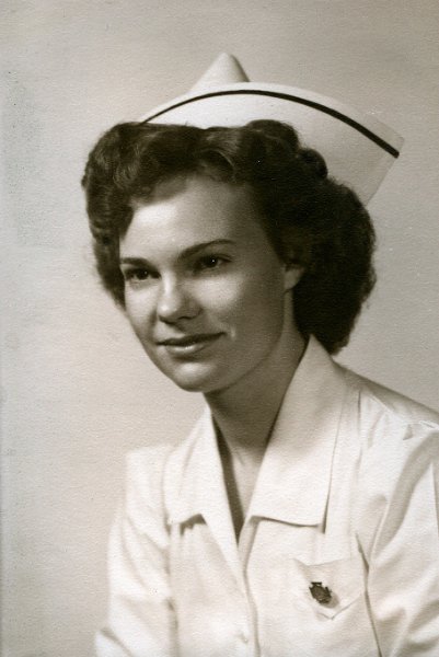 jz_038.jpg - Gwen Zeltinger, graduate of Holy Rosary School of Nursing, Miles City, MT, c. 1944