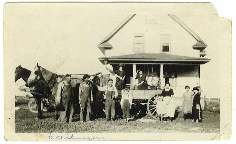 ldz_29.jpg - Inscribed on reverse, "Ignatius Zeltinger family / Frank - the bunch you left behind in old Dakota. They think of you."