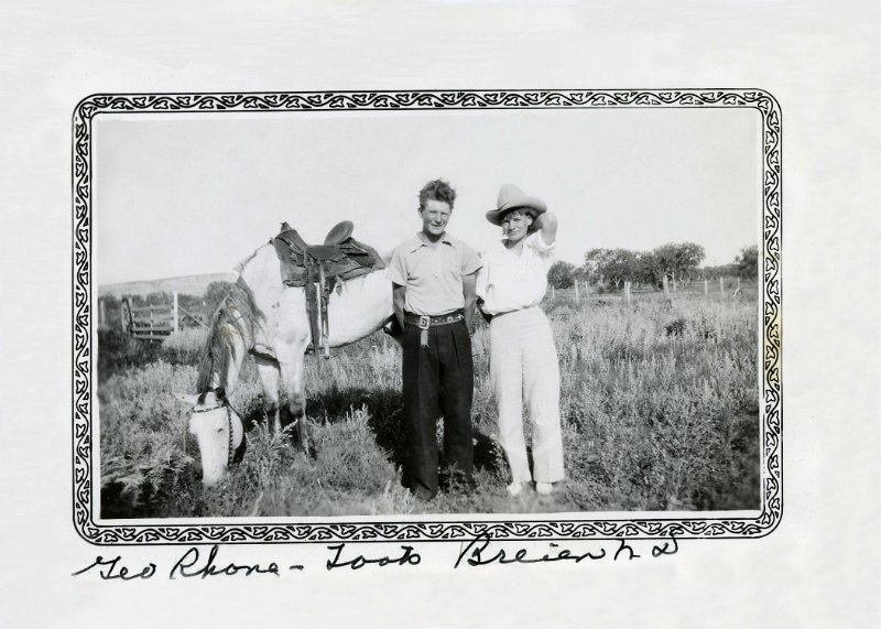 zeltinger038.jpg - 1937. Geo Rhone and Dorothy "Jane" Zeltinger (Laura's daughter), Breien, ND